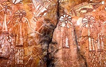 Aboriginal Rock Art - Nourlangie Rock - Kakadu